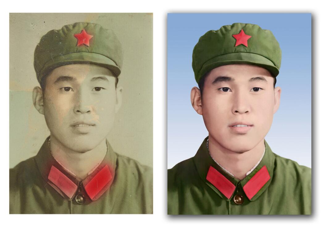 青松乡破损照片修复-18